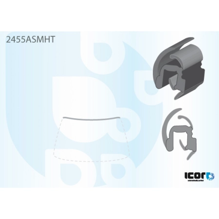 Listwa szyby przedniej górna MINI Cabrio / MINI Clubman R57 / R55 / R56 2006-2015 - Icor