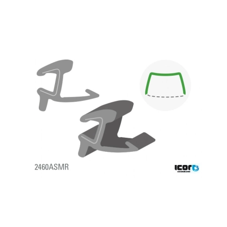 Profil szyby przedniej górna BMW X1 E84 2009-2015 - Icor