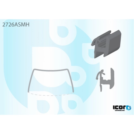 Rama szyby przedniej Citroën C3 I 2002-2009 - Icor