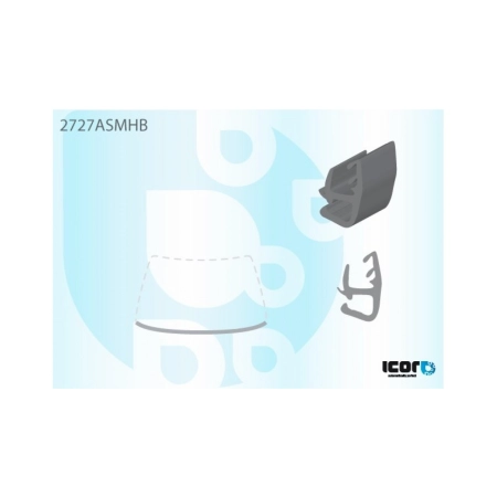 Listwa szyby przedniej dolna Citroën C5 I 2001-2008 - Icor