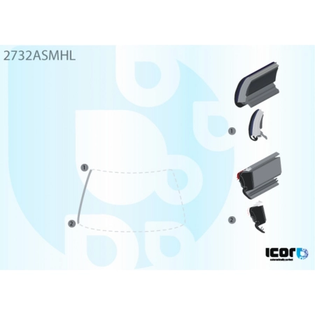Listwa szyby przedniej lewa Citroën C4 I 2004-2010 - Icor