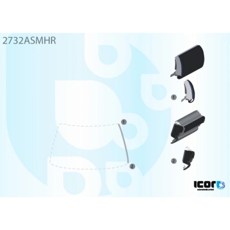 Listwa szyby przedniej prawa Citroën C4 I 2004-2010 - Icor