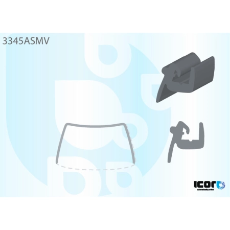 Rama szyby przedniej Fiat Scudo / Fiat Ulysse I 1994-2006 - Icor