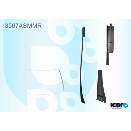 Listwa szyby przedniej prawa Ford Galaxy Mk2 2006-2015 - Icor