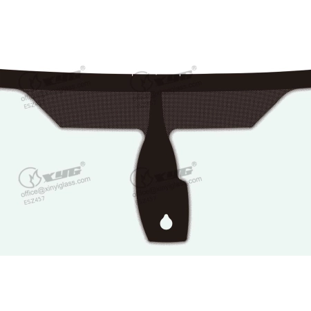 Szyba przednia Ford S-Max Mk1 2013-2014 podgrzewana z czujnikiem deszczu solaryczna - Xinyi - zdjęcie 3