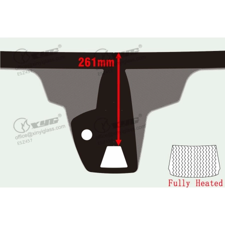 Szyba przednia Ford Mondeo Mk5 2014-2022 Hatchback/Kombi z kamerą ADAS - Xinyi (3585AGACHMVZ2X) - zdjęcie 3