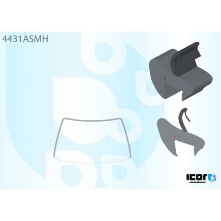 Rama szyby przedniej Kia Ceed I 2006-2012 - Icor