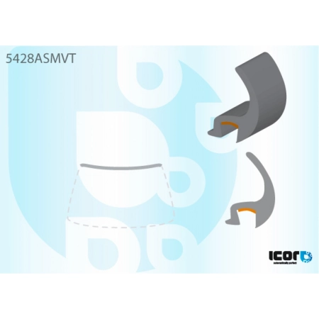 Listwa szyby przedniej górna Mercedes-Benz Vito W638 1996-2003 - Icor