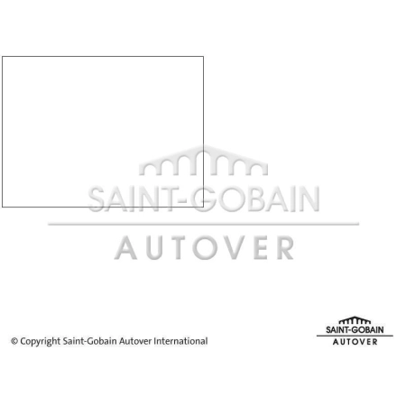 Zestaw elementów dystansowych szyby przedniej Peugeot 3008 / Peugeot 5008 I 2009-2017 - Sekurit