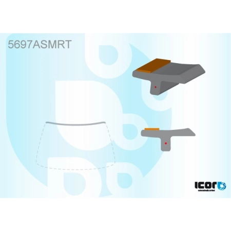 Uszczelka szyby przedniej Mitsubishi Outlander III 2012-2022 (5697ASMRT) - Icor