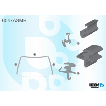 Uszczelka szyby przedniej Nissan X-Trail T31 2007-2014 - Icor