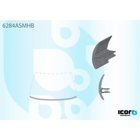 Listwa szyby przedniej dolna Opel Astra G 1998-2009 - Icor