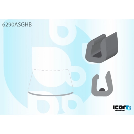 Listwa szyby przedniej dolna Opel Corsa C 2000-2006 - Icor