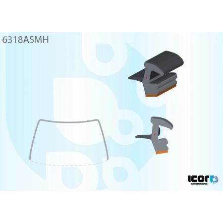 Uszczelka szyby przedniej Opel Agila B 2008-2014 - Icor