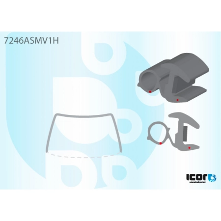Uszczelka szyby przedniej Renault Kangoo I 1997-2008 - Icor