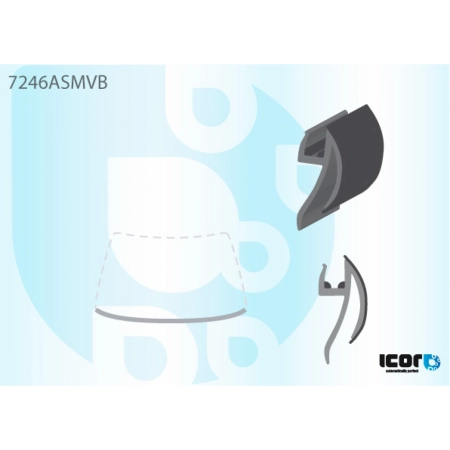 Listwa szyby przedniej dolna Renault Kangoo I 1997-2008 - Icor