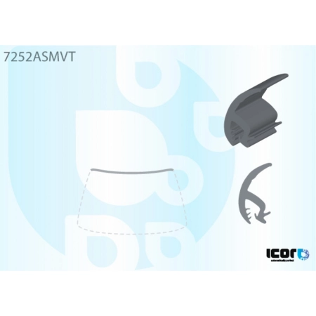 Listwa szyby przedniej górna Renault Trafic II 2001-2014 - Icor