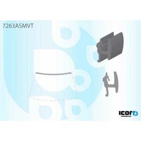 Listwa szyby przedniej górna Renault Modus - Icor