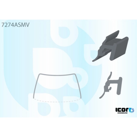 Uszczelka szyby przedniej Renault Kangoo II 2007-2021 - Icor