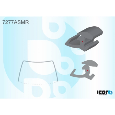 Uszczelka szyby przedniej Renault Koleos I 2007-2016 - Icor