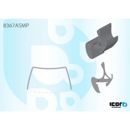 Uszczelka szyby przedniej Toyota Hilux 7 gen. 2005-2015 - Icor