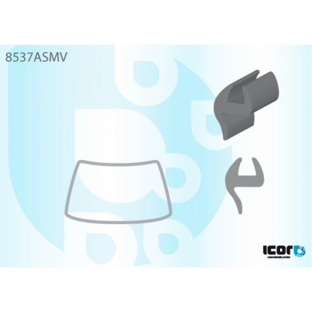 Uszczelka szyby przedniej Volkswagen Transporter T4 1990-2003 - Icor
