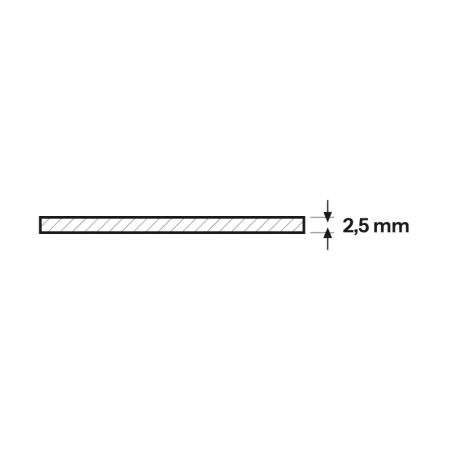Podkładka pod sensor 43 mm - przekrój - grubość